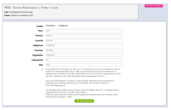 Formation FEES — session ambassadeurs